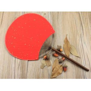 Buy cheap Oriental handmade natural bamboo material white paper fan customized wedding paddle fans from wholesalers
