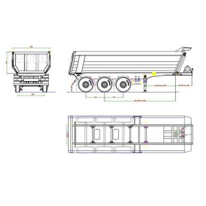Buy cheap The best trailer factory in China manufactures 3/4/5 axle with a load of 30 to 100 tons  dump  semi-trailers from wholesalers