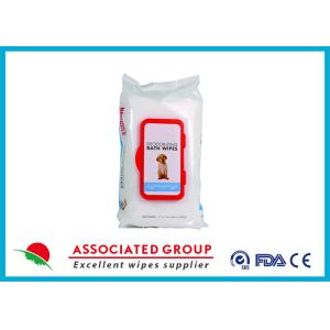Buy cheap Antibacterial Deodorizing Scent Pet Wet Wipes For Paw Body Grooming from wholesalers