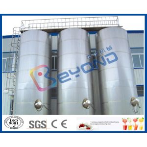 5T - 30T Miller Type Milk Storage Stainless Steel Storage Tanks With SUS304