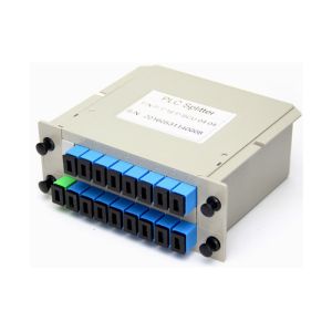 Buy cheap SC APC Plc Fiber Optic Splitter 1X16 Cassette Single Mode from wholesalers