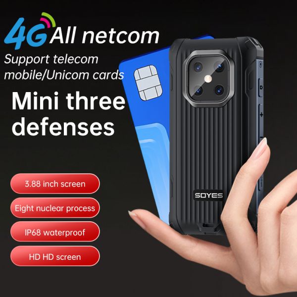 IP68 Mini Waterproof 3.88 '' IPS Android12 6+128GB 3000mAh MAXO Rugged