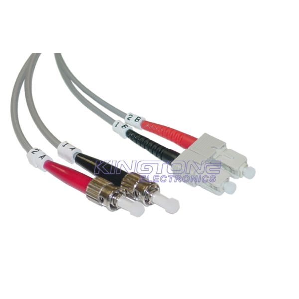Buy cheap ST to SC Fiber Optic Patch Cord , 50/125 Multimode Duplex patch cord from wholesalers