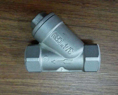 Quality 304 NPT 800WOG Screwed End Stainless Steel Y Strainer CF8 / CF8M easy clean mesh filter Y Type Strainer for sale