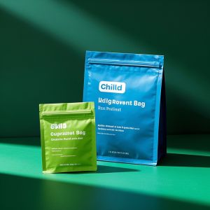 Quad-Seal Child Resistant Packaging - Food-Grade Lamination, Durable & Small