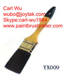 Paint brush Natural pure bristle Chinese bristle synthetic mix wood handle factory made 1 inch PB-008