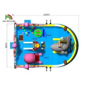 Buy cheap Multicolored PVC Blow Up Combo Play Playground Ocean World Park For Amusement from wholesalers