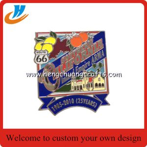 Buy cheap Sports badge,baseball metal badge print or soft enamel process with epoxy from wholesalers
