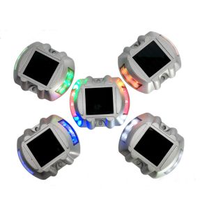 Buy cheap Embedded Solar Road Stud with Aluminum and LED Warning in Red Blue Yellow White Green from wholesalers