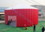Buy cheap 210D Oxford Fabric Dome Inflatable Event Tent White / Red Stitching Structure from wholesalers