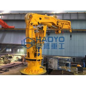 Buy cheap HAOYO Customized Hydraulic Foldable Boom Offshore Marine Crane from wholesalers