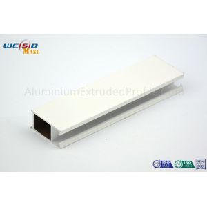Buy cheap AA6063 T5 Extruded Aluminium Profile Windows Frame White Color Punching Coating from wholesalers
