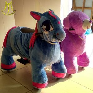 Hansel guangzhou kids ride on robot plush motorized animals for kids party