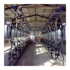 Buy cheap Dairy Farm Goat Cow Herringbone Milking Parlor Glass Bottle Metering System from wholesalers