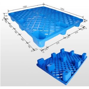 Cheap euro 9-feet nestable hdpe grid plastic pallet