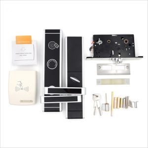 Buy cheap Silver Zinc Alloy Hotel Smart Locks RFID Card Mechanical Key Unlock Lightweight from wholesalers