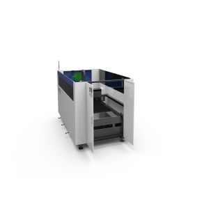 Medium Power Raycus Fiber Laser Cutting Machine Full Enclosure With Pallet