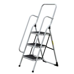 Warehouse Moveable Multi Tiers American Style Step Ladder Trolley
