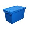 Buy cheap Inclined Insert Logistics Plastic Box with Lid Can Be Set Stacked Food Cold Chain Turnover Box Supermarket Thickened Transit Box from wholesalers