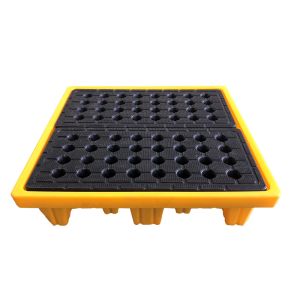 Buy cheap 200L Poly Spill Containment Pallet 55 Gallon Drum Spill Containment Yellow from wholesalers