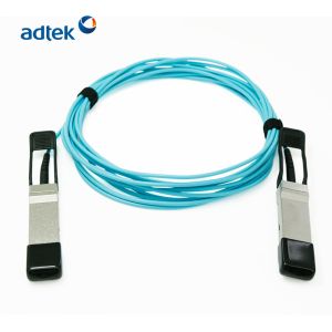 Buy cheap 100G QSFP28 Active Optical Cable AOC Dual data rate Compatible with RoHS product