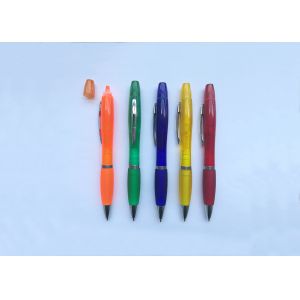 Buy cheap Highlighter Plastic Ball Pen in for Promotion with Printing Logo and double product