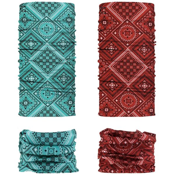Quality Printed Cooling Thin Women Neck Reflective Bandana for sale