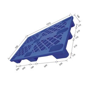 Buy cheap 1270x750 Warehouse Plastic Pallet Snap Lock 1500Kg Static HDPE from wholesalers