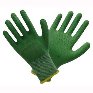 Buy cheap Green Color Latex Work Gloves Flexible Exceptional Dexterity And Fit from wholesalers