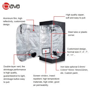 Buy cheap 98% Reflective 210D Mylar Highly Reflective 120*240*200cm Hydroponic Grow Tent from wholesalers