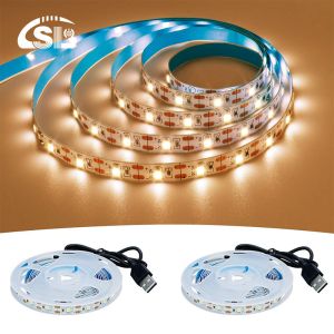 Dimmer Support 5v 8mm 120leds 3000K Warm White Flexible Electroplate Led Strip