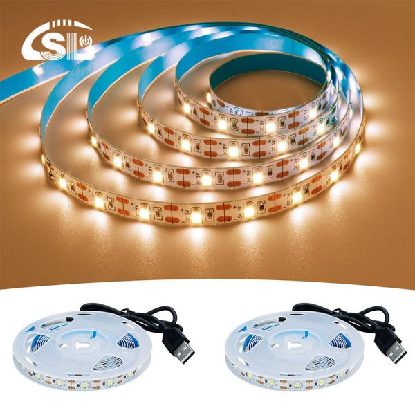 Dimmer Support 5v 8mm 120leds 3000K Warm White Flexible Electroplate Led Strip