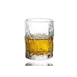 Buy cheap Non Leaded 9 OZ Whiskey Glasses , Debossed Crystal Cocktail Glasses from wholesalers