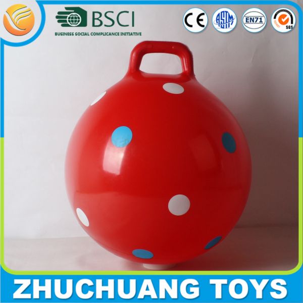 Quality 45cm dot print hopper ball bounce for kids for sale