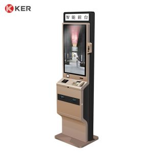 Buy cheap Floor stand touch screen hotel automatic payment terminal kiosk cash check in self-service terminal kiosk from wholesalers