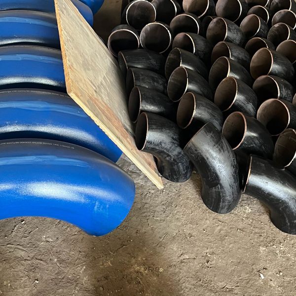 Quality Round Connection ANSI Mild Steel 90 Degree Elbow Polished for sale