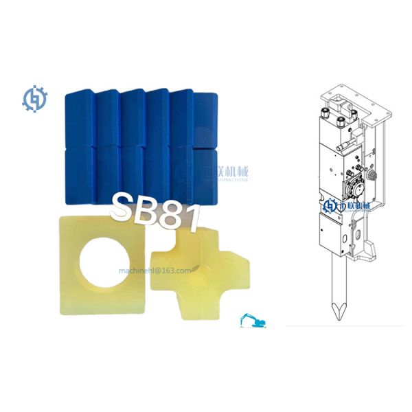 Quality NBR SB81 Hydraulic Hammer Damper Cushion Yellow Blue Red for sale