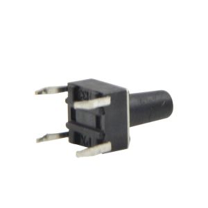 Black Passive Electronic Components Waterproof Tact Switch 6x6 With Copper Pin