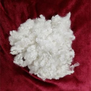 Buy cheap White Acrylic Staple Fibre Hollow Conjugated Siliconized Polyester Fiber from wholesalers