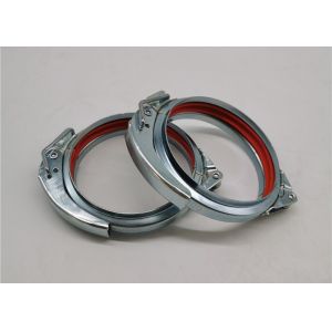Buy cheap Electro Galvanised Tube Clamps 100mm With Red Sealent from wholesalers