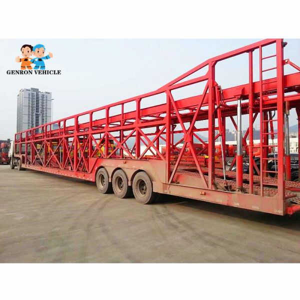 Buy cheap Anti Rust Double Deck Flatbed 24M Skeletal 10 Car Hauler from wholesalers