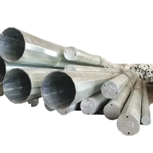 Buy cheap Variable Length Steel Tubular Pole Corrosion Resistant In Street Lighting from wholesalers