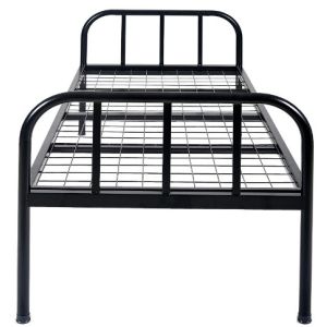 Buy cheap Living Room Black Metal Single Bed Unpretentious Texture For Home Furniture from wholesalers