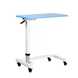 China Stainless Steel Adjustable Bedside Table Medical Removable Patient Dining Table on sale