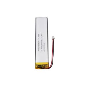 Buy cheap Wearable Electronics Ultra Narrow LiPo Battery 3.8V 950mAh 452080 from wholesalers