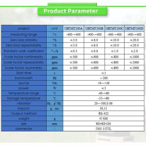 Buy cheap MEMS Gyroscope Fog Sensor Equipped UBTMT200Y Three Axis Stable Platform for UAV Control from wholesalers