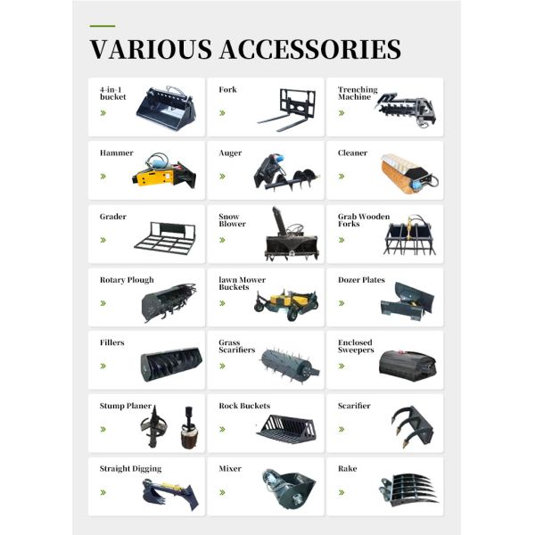 FREE SHIPPING Wheel Loader CE EPA Engine Loaders Skid Steer Earth-moving Machinery Gasoline Skid Steer Loader