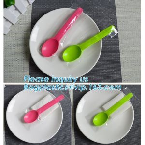 Buy cheap Pink Corn Starch Ice Cream Dessert Spoon,ECO-friendly Corn starch Compostable Spoon,EU style corn starch disposable plas from wholesalers