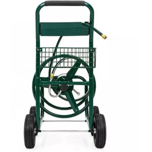 Best Metal Garden Water Hose Reel Cart for Tools Save Space and Keep Your Garden