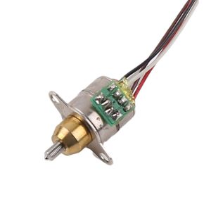 Buy cheap Mini 10mm diameter linear stepper motor 2-phase 4-wire fixed axis micro linear motor from wholesalers